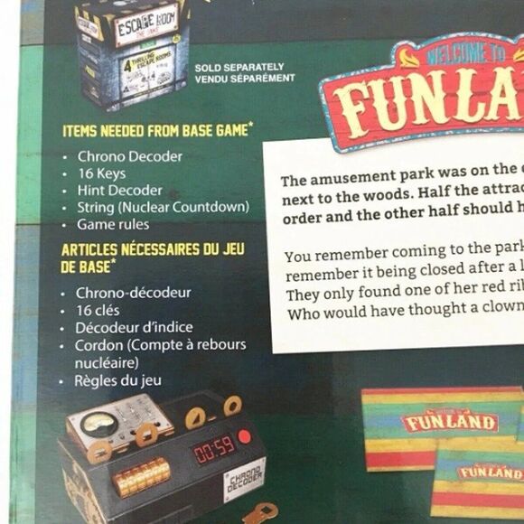 Escape Room Expansion Pack 16+ the Game Welcome to Funland NEW - Picture 5 of 6